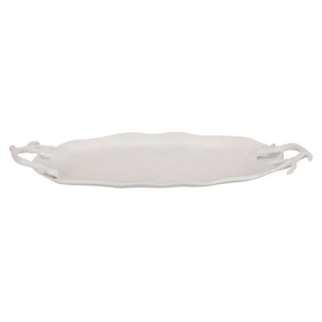 Bon Chef 81019BLKSPKLD Tray 19-5/16" X 10-13/16" X 1"H Oval