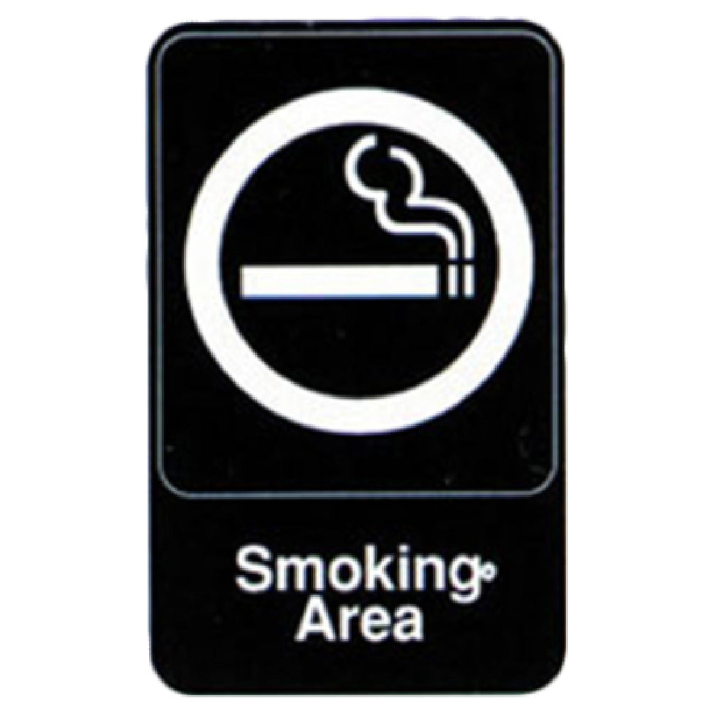 Royal Industries ROY 695614 Sign 6" X 9" "Smoking Area"