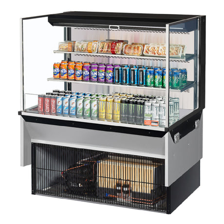 Turbo Air TOM-48L-UF-W(B)-3SI-N Drop-In Horizontal Open Display Case Low Profile