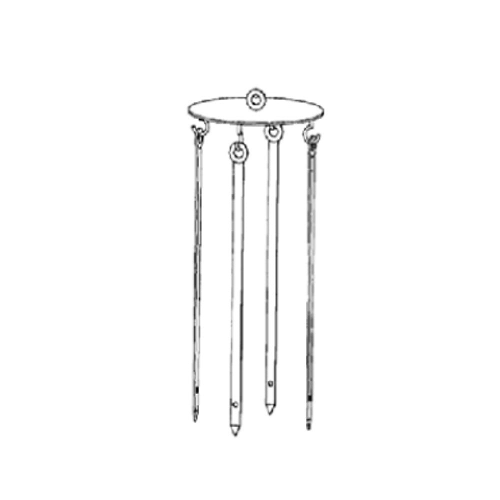 Rotisol SBT Kebab Carousel With 4 Skewers For Vertical Spit System For GrandFlame