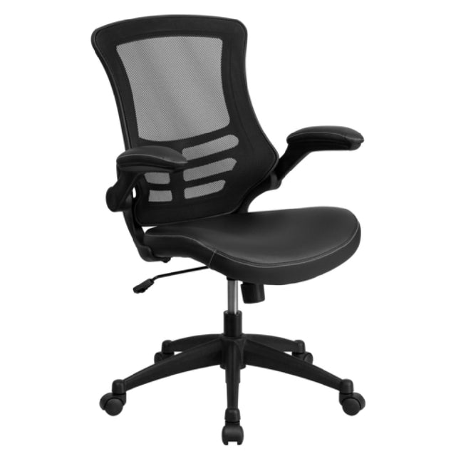 Flash Furniture BL-X-5M-LEA-GG Swivel Task Chair 37-1/2" To 41-1/4" Adjustable Height