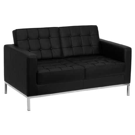 Flash Furniture ZB-LACEY-831-2-LS-BK-GG Hercules Lacey Series Loveseat 57"W X 31"D X 32"H