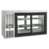 Perlick SDPS60 Pass-Thru Sliding Door Refrigerated Back Bar Cabinet Two-section