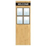 Hubert 35363 - Menu Board, 4-pocket, Floor Stand