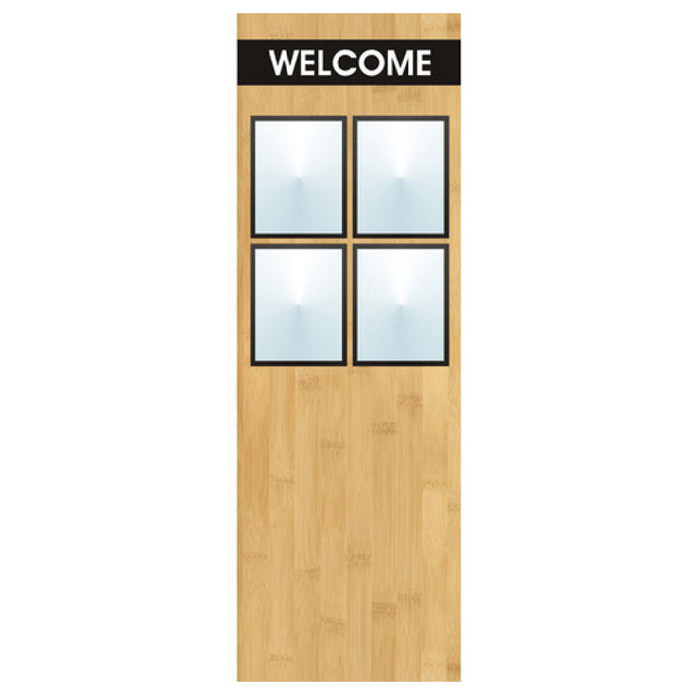 Hubert 35363 - Menu Board, 4-pocket, Floor Stand