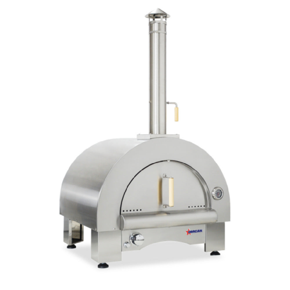 Omcan 47875 (CE-CN-0082T-WG) Pizza Oven Wood & Propane Gas 33"W