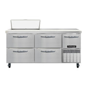 Continental Refrigerator RA68SN8-D Refrigerated Base Shallow Depth Sandwich Unit