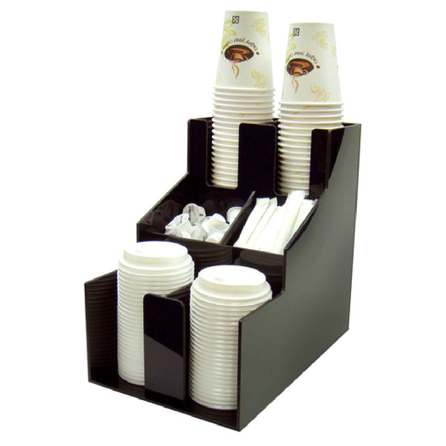 Winco CLSO-2T Cup & Lid Organizer 8-1/2"L X 13-1/16"W X 12-3/16"H 3 Tier