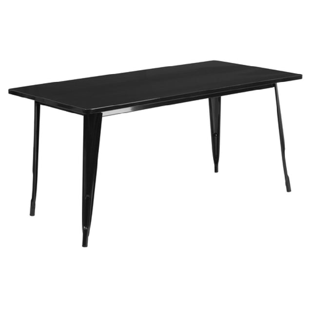 Flash Furniture ET-CT005-BK-GG Table 63"W X 31-1/2"D X 29-1/2"H Dining Height