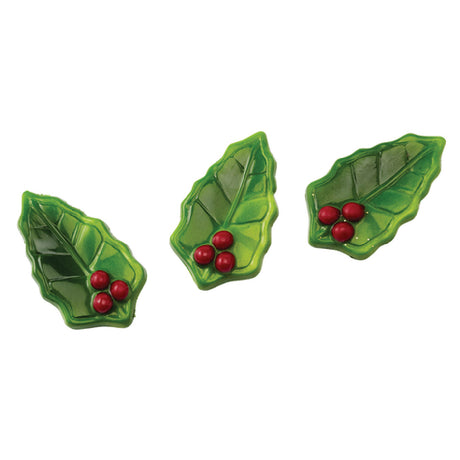 Matfer 380209 Chocolate Mold Holly Leaves 14 Per Sheet