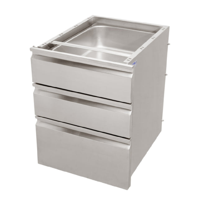 GSW USA DA-3H1520 Double Hanging Drawer For Work Table 23"W X 19-1/4"D X 25-1/8"H