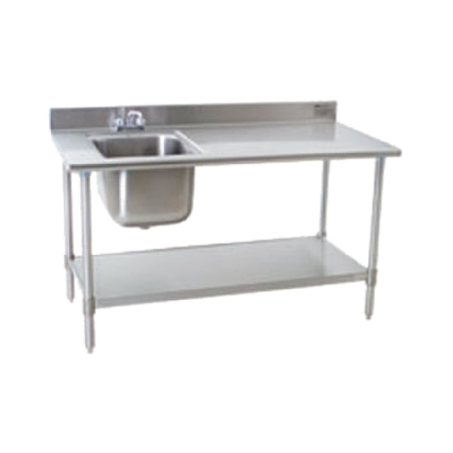 Eagle T3048SEB-BS-E23L-X Deluxe Work Table With Sink 48"W X 30"D X 39-5/8"H