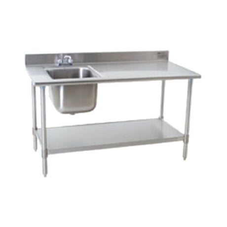 Eagle T3072SEB-BS-E23R-X Deluxe Work Table With Sink 72"W X 30"D X 39-5/8"H