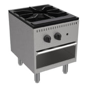 Serv-Ware SSSP-1-SA - Serv-Ware - Gas Cooking - Single Stock Pot Stove - Natural Gas - Dimensions: 18" W X 24.6" D X 20.4" H - BTU/H: 110,000 (NG) / 85,000 (LP) Per Burner - # Of Burners: 1 - Gas Line: 3/4 - W.C. For Natural Gas: 4 In. - W.C. For LP: 10 In. - Warranty: 1 Year