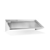 Steel Works Stainless SWSLANT-21-318 18ga/304 Stainless Steel Slant Shelves 22-1/2" X 21" X 13"H