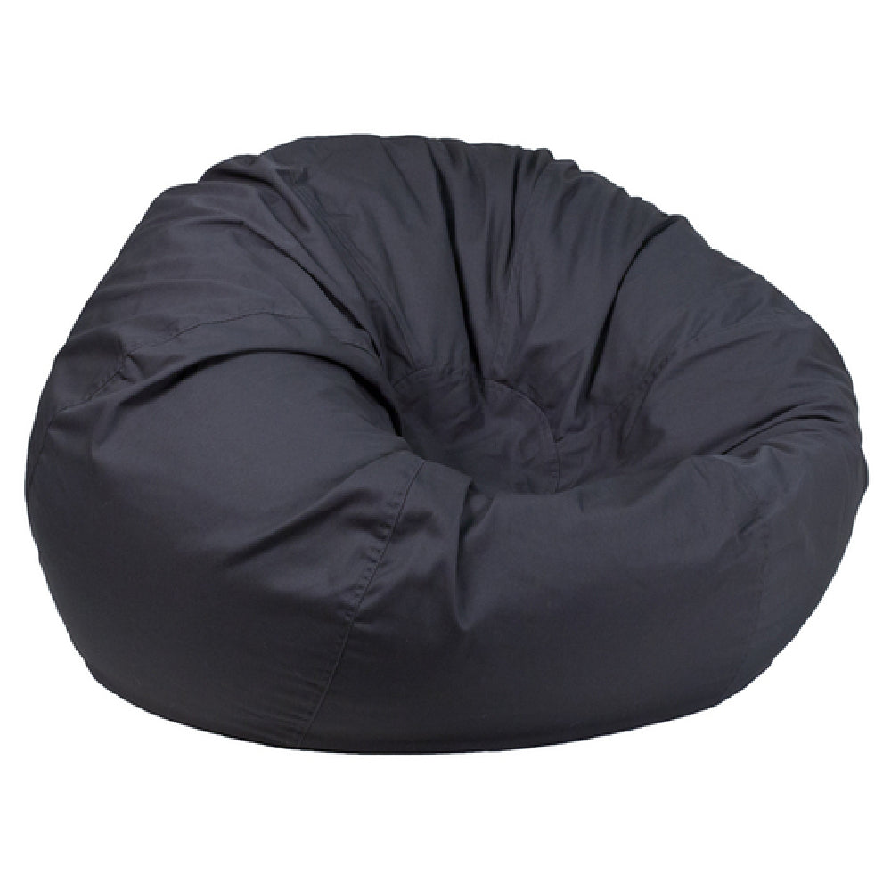 Flash Furniture DG-BEAN-LARGE-SOLID-GY-GG Bean Bag Chair Oversized Removable Slip Cover