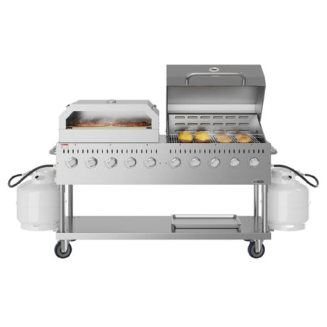 Koolmore CGKIT7-D36P36 Commercial Outdoor Grill 71-3/5"W X 23-1/5"D X 48-3/5"H
