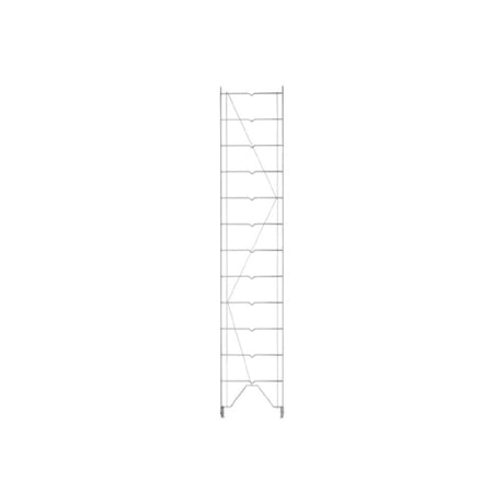 Metro 1262C Regular Erecta® Shelving Upright 12"W X 63-1/2"H Shelf Grooves Lock Into Upright At 5" Increments