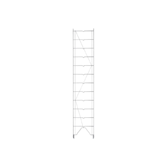 Metro 1262C Regular Erecta® Shelving Upright 12"W X 63-1/2"H Shelf Grooves Lock Into Upright At 5" Increments