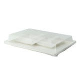 PacknWood APUBCHIC2 - VIP Set, Includes: (2) White Sugarcane Tray - Atlas 1/2 - 10.7 X 7.5 X 0.75in - 100 Pcs (210APUTRP12)