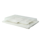 PacknWood APUBCHIC2 - VIP Set, Includes: (2) White Sugarcane Tray - Atlas 1/2 - 10.7 X 7.5 X 0.75in - 100 Pcs (210APUTRP12)