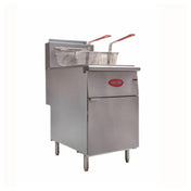 Hubert 12377 - Kratos® Commercial Gas Floor Fryer, (5) Burners, 70 To 100 Lb. Capacity