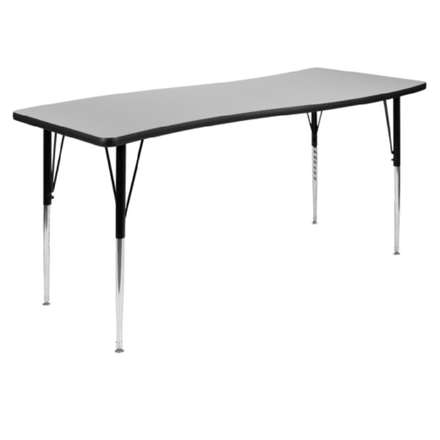 Flash Furniture XU-A3060-CON-GY-T-A-GG Wren Activity Table 60"W X 26"D X 21-1/4"-30-1/4"H