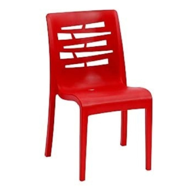 Grosfillex US812414 Essenza Stacking Chair Designed For Outdoor Use Air Molding Technology Resin