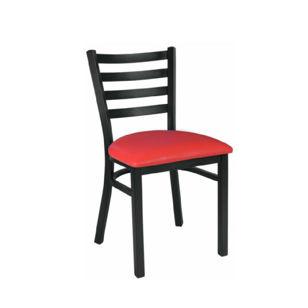 Hubert 32Q-031 - CenPro Metal Ladder Back Chair, 285 Lb. Weight Capacity, Standard Height