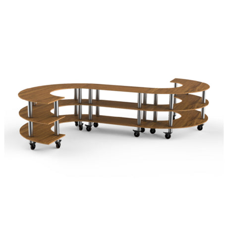 Steelite MGCMSB02BSXW - Medium S Buffet Station, 129.0" X 141.0" X 35.0", Modular