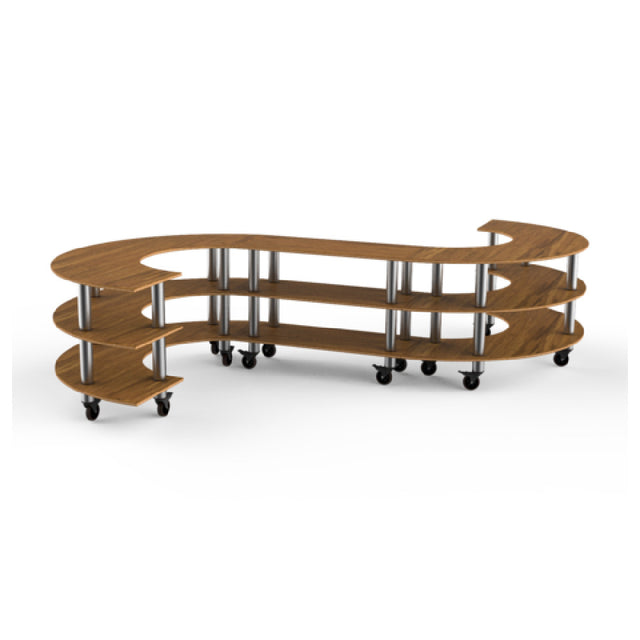 Steelite MGCMSB02BSXW - Medium S Buffet Station, 129.0" X 141.0" X 35.0", Modular