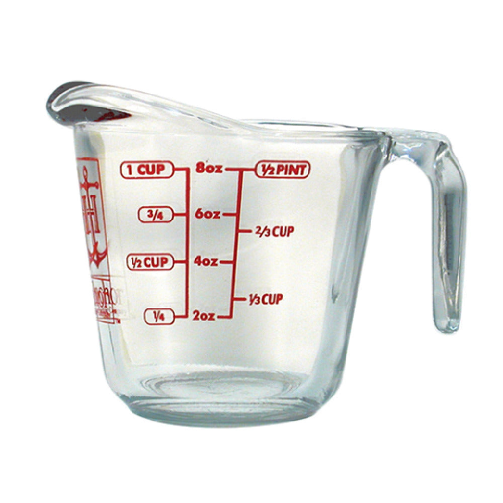 Harold Import Co. 4901 Anchor Hocking Measuring Cup 8 Oz. Oven Proof Glass