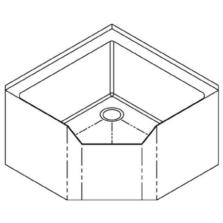 Advance Tabco 9-OP-44CDF Mop Sink With Drop Front Floor Mounted 26-1/2"W X 26-1/2"D X 16"H (overall)