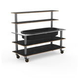 Steelite MGCMLC01MSXW Mogogo Buffet Solutions Modular Back Bar Station 3-tier