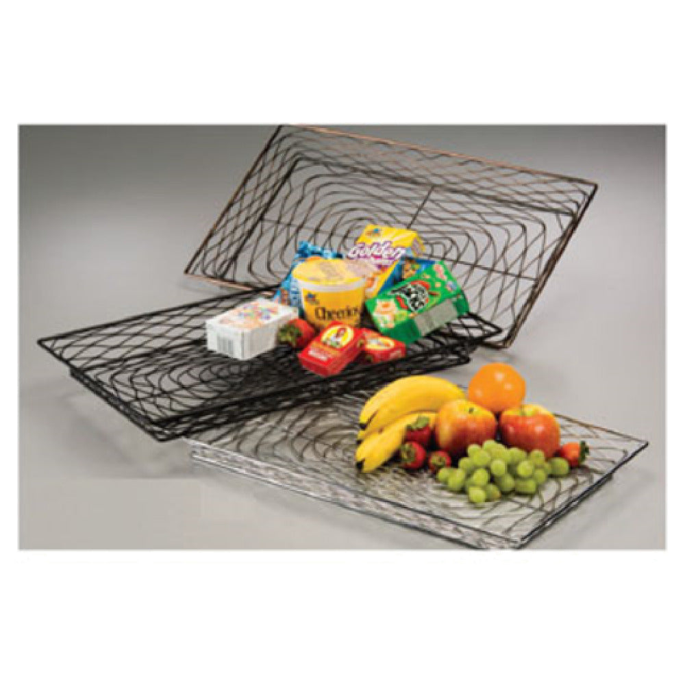 American Metalcraft BNBB13202 Birdnest Basket 20-1/2"L X 12-5/8"W X 1-3/4"H Rectangular