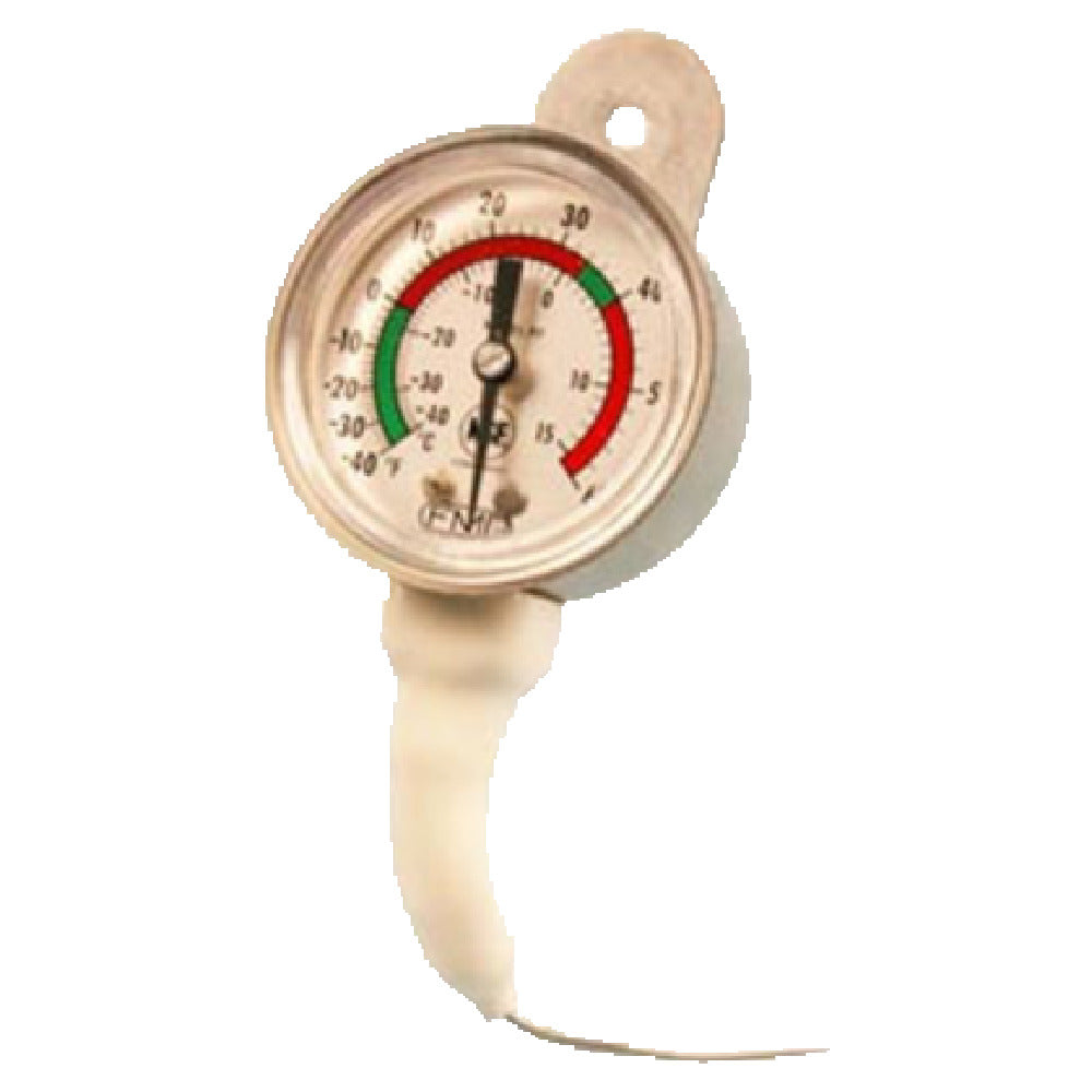 Franklin Machine Products 138-1016 Refrigerator/Freezer Thermometer 2" Dial 48" Capillary With 3/8" OD X 2-1/2" Long Bulb