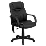 Flash Furniture BT-2690P-GG Massaging Executive Swivel Office Chair 37" To 41-1/2" Adjustable Height