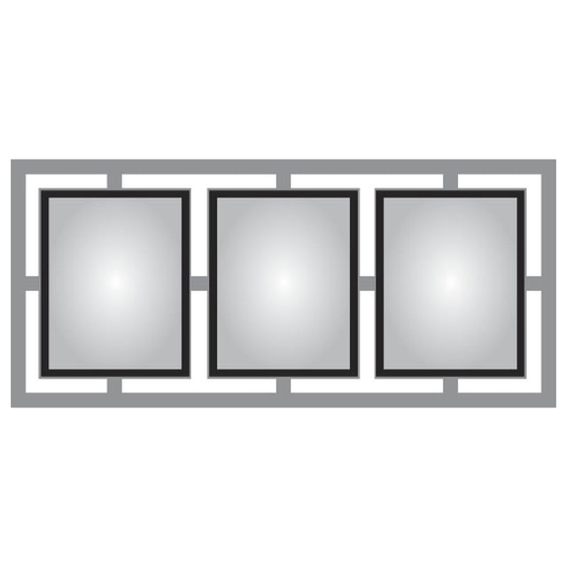Hubert 90194 - Menu Board, 3-pocket, Wall-mount
