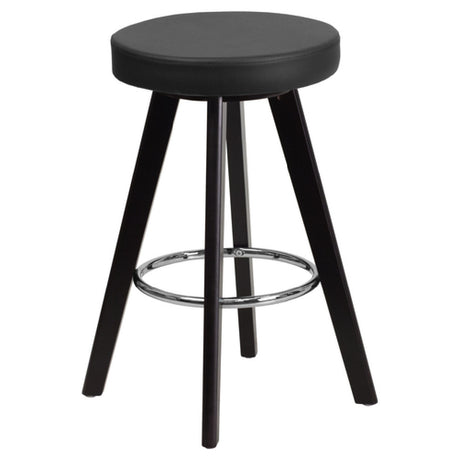 Flash Furniture CH-152600-BK-VY-GG Trenton Series Bar Stool 24"H Seat Counter Height