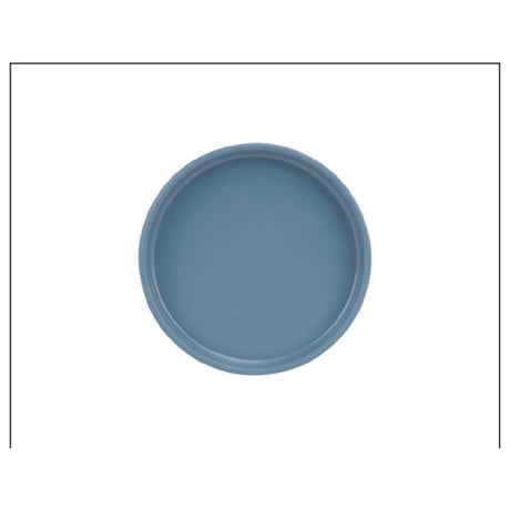 Cal Mil 22026-6-111 Stone Blue Low Rim Plate 6" Dia X 1" H Dishwasher Safe