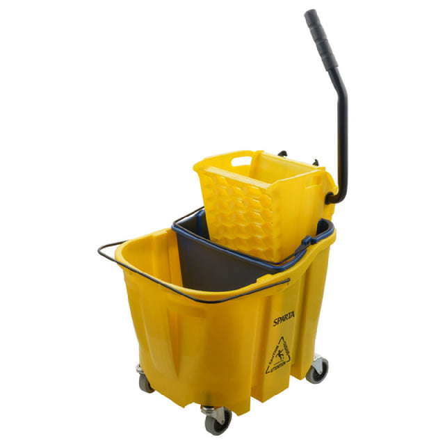 Carlisle 9690404 Carlisle OmniFit™ Mop Bucket Combo With Side Press Wringer & Soiled Water Insert