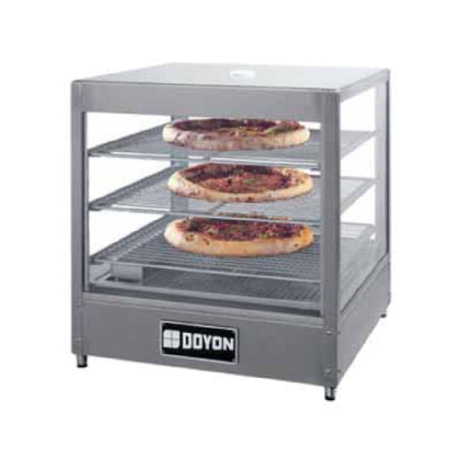 Doyon DRP3 Food Warmer/Display Case Countertop With Three Shelf Interior Rack