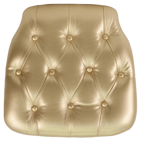 Flash Furniture SZ-TUFT-GOLD-GG Chair Cushion 15-3/4"W X 15-3/4"D X 1-1/2"H Designed For Crystal