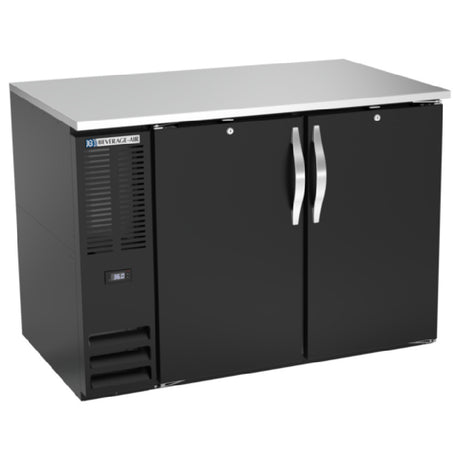 Beverage Air BB48HC-B - Refrigerated Back Bar Storage Cabinet, Two-section, 48"W X 30-3/8"D X 34"H