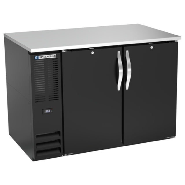 Beverage Air BB48HC-B - Refrigerated Back Bar Storage Cabinet, Two-section, 48"W X 30-3/8"D X 34"H