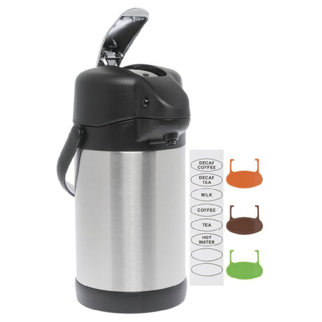 Hubert 76560 - Airpot, 2-1/2 Liter, 8-3/4" X 6-1/4" X 13"H