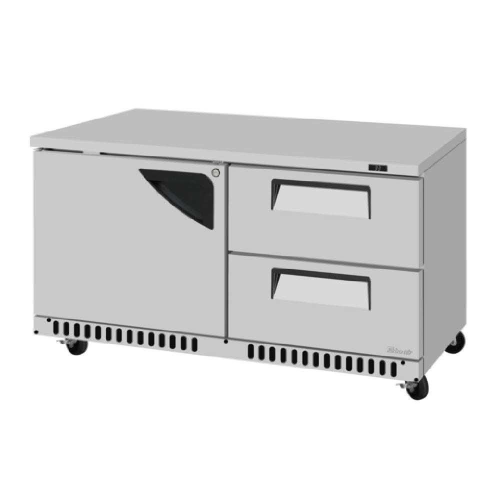 Turbo Air TUR-60SD-D2R(L)-FB-N Super Deluxe Series Undercounter Refrigerator Front Breathing Airflow