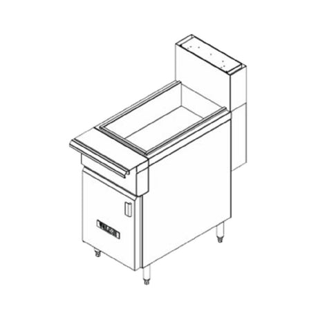 Vulcan VFDUMP V Series Heavy Duty Range Match Dump Station 18" Stainless Steel Front