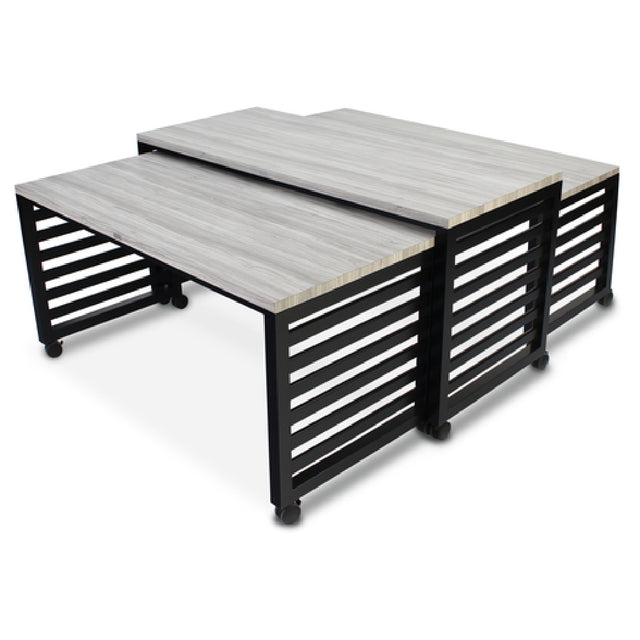 Forbes Industries 7438 Fiji Series Nesting Tables (Elite) (3) Tables: (1) Large Rectangular Table (72"W X 30"D X 36"H)