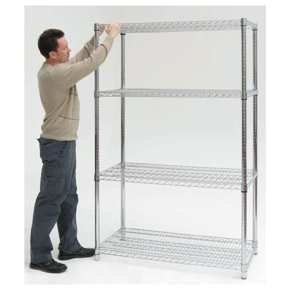 Hubert 40277 - Shelving Unit, Wire, Heavy-duty